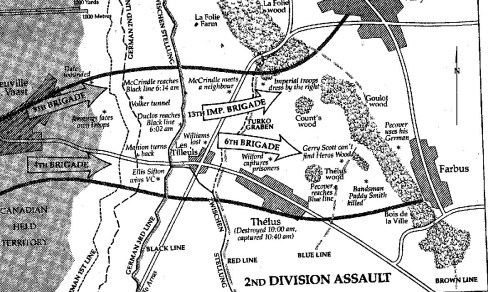 map of vimy sector2