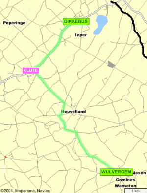 map Wulvergem Dikkebus